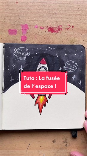 Tuto : La fusée de l’espace en dessin