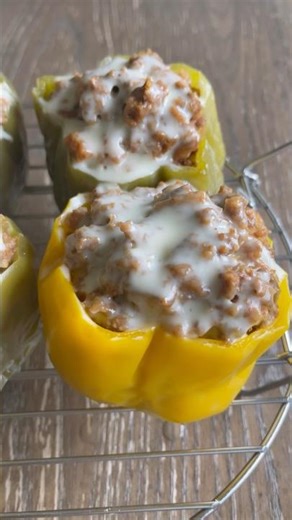 Instant pot stuffed peppers the easy way #shorts