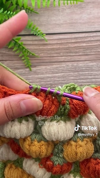 3D Pumpkin Stitch Pattern for Cozy Fall Creations
