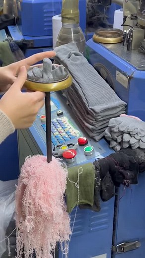 This is the machine that attaches the toes to the rest of the sock to make our toe socks. Even though the toes and body are produced as separate sections, you can’t tell thanks to how this machine attaches them together. | MARO Natural Clothing