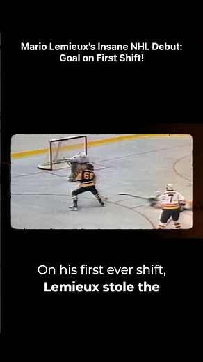 Mario Lemieux: How he scored on his FIRST shift!