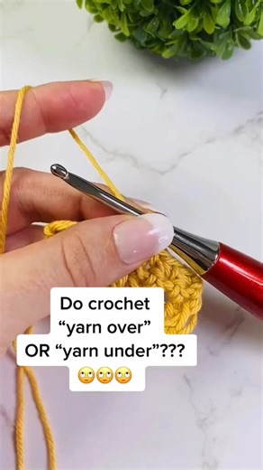 75K views · 809 reactions | Learn difference between 臨 “yarn over”and “yarn under” in #crochet #nickishomemadecrafts #crochetingwithnicki #crochettips #crochetersoftiktok #yarn | Crochet Patterns & Tutorials by Nicki's Homemade Crafts | Facebook