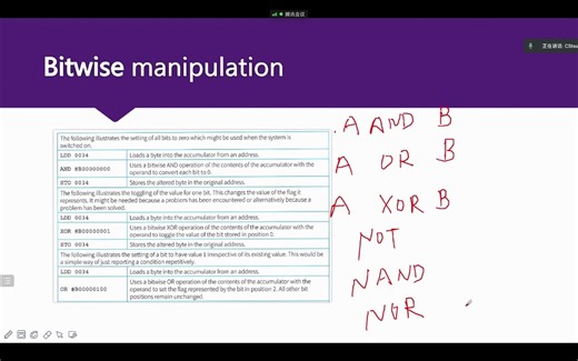 Alevel computer science Alevel计算机逻辑运算之bitwise