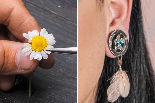 501K views · 407 reactions | Boucle d'oreille originale à partir d'une simple pièce : | Brico Enfants | Facebook