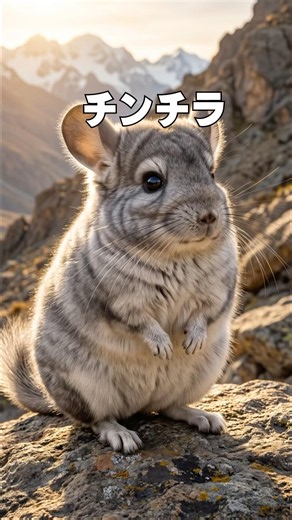 アンデス山脈の可愛い【チンチラ】#雑学 #動物