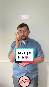 14K views · 432 reactions | Today’s new Sign in British Sign Language Today’s sign is #Pink ! Join me everyday for new signs in British Sign Language! #deaf #bsl #signlanguage #pinkholidayremix #pinkhair #pinktok #勺 @pink Note: I’m from the South UK so some signs are regional! | The Deaf Chef | Facebook