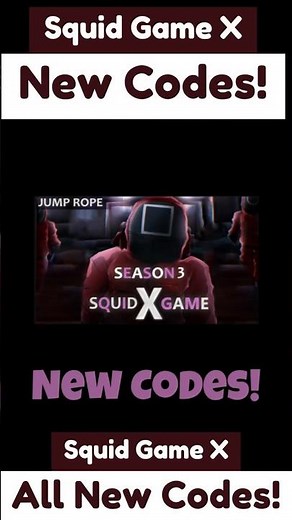 Squid Game X Codes - Codes For Squid Game X