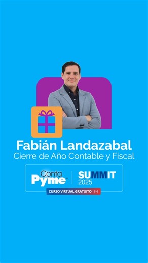 Cierre de Año Contable y Fiscal: claves para cerrar sin errores. 💬 Comenta “Cierre” y te enviamos el enlace directo para inscribirte. ¿Te preocupa llegar al cierre con descuadres, reprocesos o riesgos de sanción? Este espacio te guía paso a paso, de forma clara, práctica y aplicada a la realidad empresarial. 📆 3 de diciembre · 10:00 a. m. 👨‍🏫 Fabián Landazábal, @amigo_contable CEO de Amigo Contable Prepárate con una ruta clara para depurar saldos, ajustar lo pendiente y presentar información