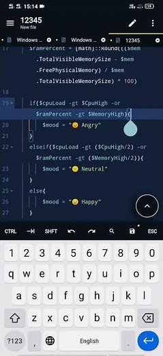 mobile powershell coding and dangerous and 🤣
