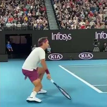 Federer’s footwork from court level - Australian Open