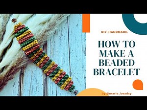 Beautiful DIY Beaded Bracelet | Step-by-Step Beading Tutorial for Beginners | CRAW Beading