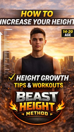 Height growth tips on Instagram: "Want to grow Taller Naturally? Use BEAST HEIGHT METHOD, the most elite & powerful transformation guide to unlock your real height potential Benefits - 💯24/7 Support (Ask anything!) 💯Visible growth in just 30 days: 2-5 cm 💯Long-term boost: 3-7 inches/year if consistent Steps to Get the Method - 1. Follow & Like this reel 2.Comment "Beast" (Check your DMs!) #beastheightmethod #aesthetic #explore page #heightgrowth #growtaller transformation heightjourney height
