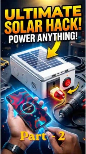 How To Make Portable Solar Inverter At Home | DIY Solar Power System Step-by-Step, Part-2