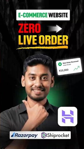 I Built a Full eCommerce Website in Tamil 🔥 #shorts