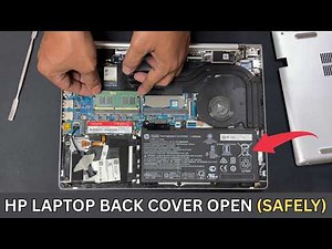 HP ProBook Laptop Back Panel Removal: Complete Disassembly Tutorial