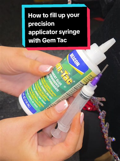 Fill Precision Syringe with Gem Tac Glue Easily