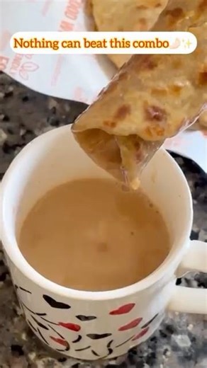 Nothing beats this combo 🤤☕️🫓Chai & paratha with peanut butter = your new obsession 🤌🏻✨ #shorts