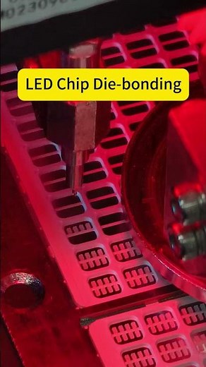 LED Chip Die Bonding Process #shorts