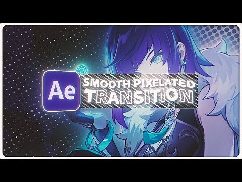 smooth pixelated transition | after effects tutorial