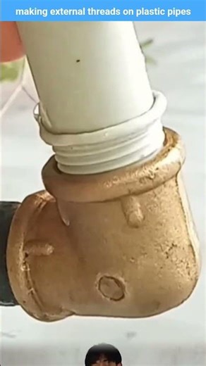 making external threads on plastic pipes