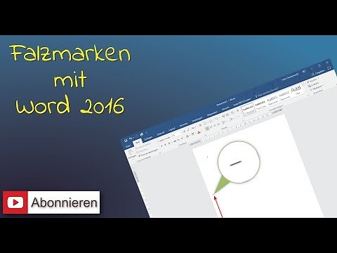 WORD 2016 Folding marks according to DIN 5008