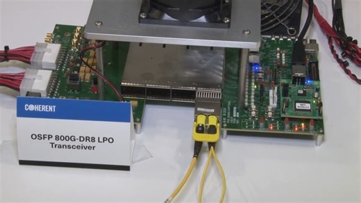 OSFP 800G-DR8 Linear Pluggable Optics LPO Transceiver Demonstration at ECOC2023