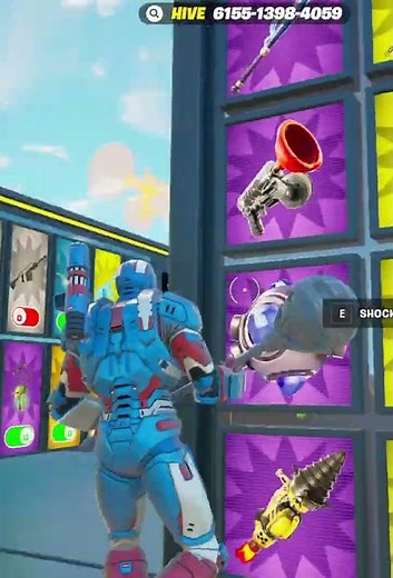 how to get the galaxy grappler in Fortnite 1v1 with every gun