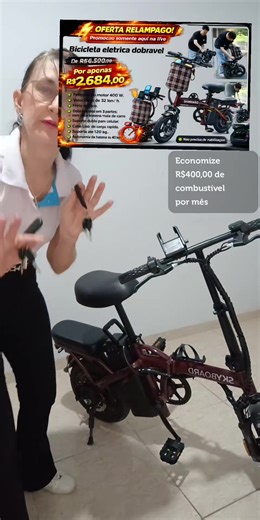 #tiktoklive #livehighlights Bicicleta elétrica dobrável Ela vai te levar para todos os lugares e te dar liberdade de Locomoção. #bikeletrica #bicicleta #tiktokshop