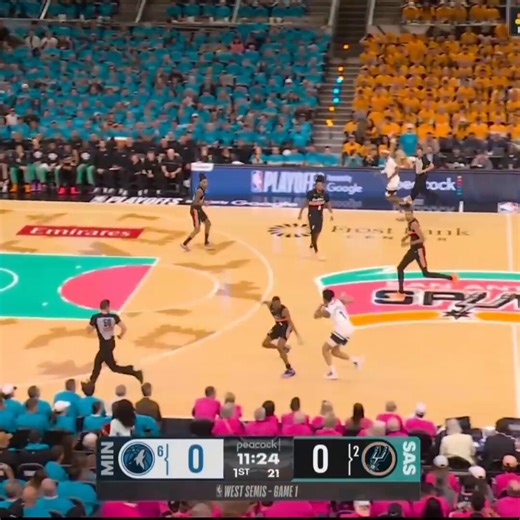 I’m as sick of the Spurs as anyone, but this court/crowd looks better than any I’ve ever seen.