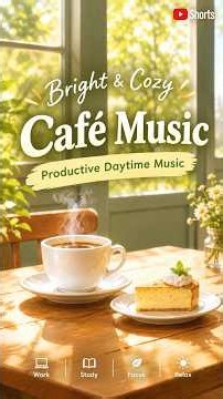 Bright & Cozy Café Music｜Productive Daytime Music