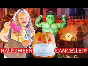 TRICK or TREATING during Quarantine! IS Halloween CANCELLED? Fun and Crazy Family