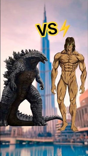 Godzilla vs All Titans Attack on Titan Epic Battle #shorts