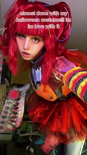 it surprises me every time i remember i made most of this on my own😫💖#andGO #cosplay #scrapbaby #circusbaby #fnaf