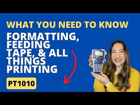 Brother PT-1010 Auto Formatting, Mirror Printing, Numbering, Copies and feeding TZe Tape.