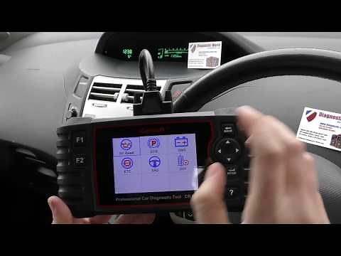 CR Pro Toyota airbag srs light reset B1821 icarsoft guide demonstration review