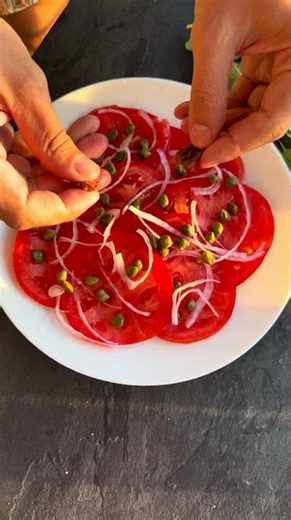 Carpaccio di pomodoro 🍅 🌱🍴 #sebastianfitarau