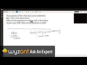 An exponential growth word problem