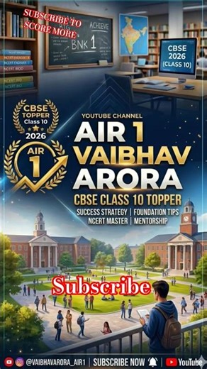 Vaibhav Arora || AIR 1 CBSE 2026 #Vaibhavarora #air1 #cbse #class10 #class9