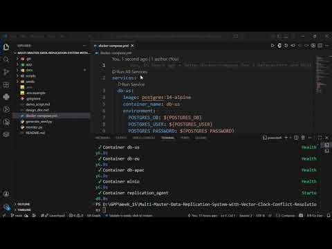 Multi-Master Data Replication System with Vector Clock Conflict Resolution
