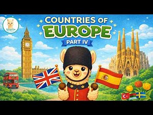 European Countries for Kids part 4 | Learn about Europe | Geography for Children | Smartie Alpaca