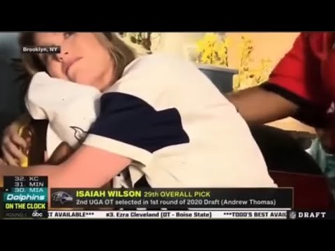 NFL Draftee Isaiah Wilson Mom Snatches Up His Girlfriend & Tosses Her For Hugging Him At NFL Draft