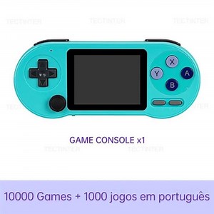 Console de jeu vidéo portable Bleu - écran IPS 3 pouces - 32 Go intégrés - plus de 10000 jeux rétro