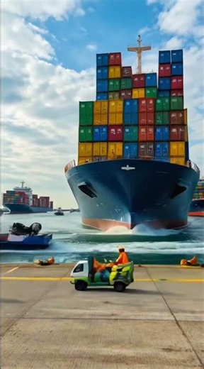 🚢 World’s Biggest Port Looks Unreal! #megaprojects #subscribe #viralshorts