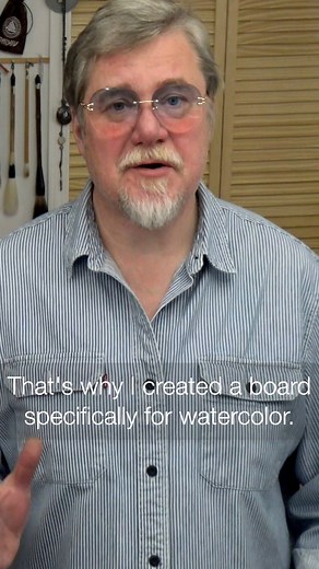 4.5K views · 118 reactions | The full sheet PVC foam board is extremely lightweight and indispensable for watercolor painting as it does not absorb moisture. Black matte surface means no highlights or dirt will interfere with your painting process. Order it here: https://www.watercoloronline.com/product-page/pvc-foam-watercolor-board-for-full-sheet | Michael Solovyev Studio | Facebook