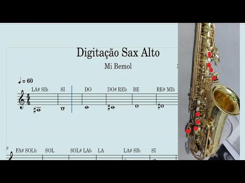 DIGITAÇÃO SAX ALTO MI BEMOL
