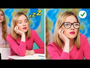 मजेदार स्कूल के हैक्स और स्कूल के सामान के आईडिया || 123 GO! के DIY स्कूल हैक्स