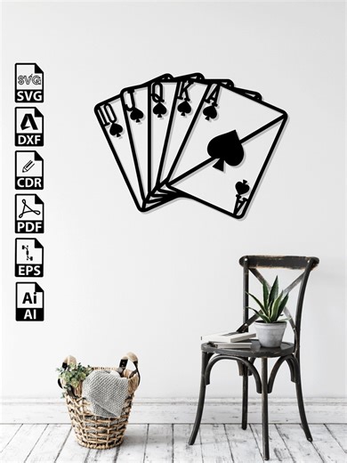 Playing Cards Deck Laser Cut Files: SVG, DXF, CNC (digital Download) - Etsy