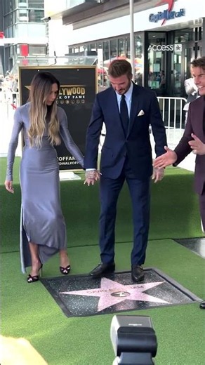 Tom Cruise Supports David Beckham For WOF Ceremony