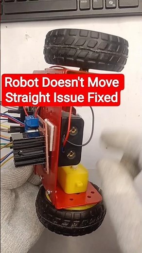 TT Motors Have different speeds, Robot Does Not Move Straight #shorts #arduino