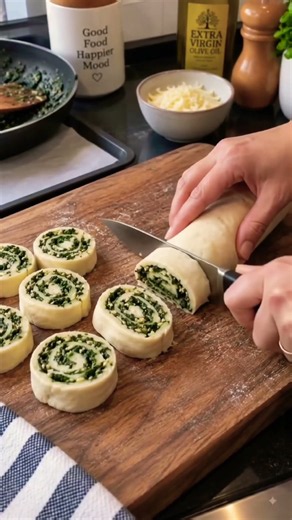 Crispy Spinach & Cheese Pinwheels 🌿🧀 Easy Vegetarian Snack #Shorts#CookingWithRitu